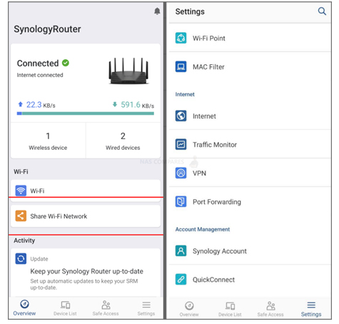 Setup With DS Router App