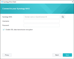 How to Log into Synology Drive Client?